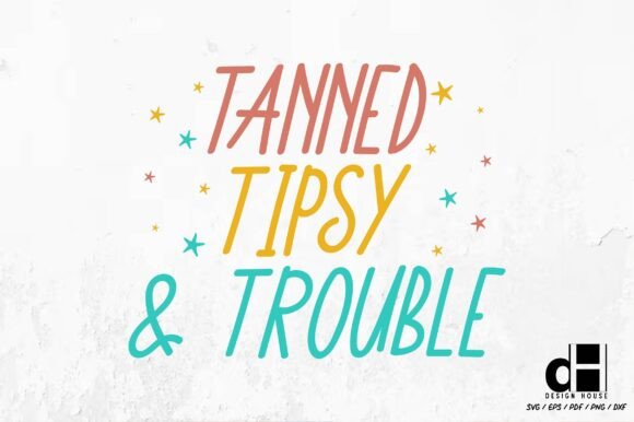 A Playful Summer Graphic for Craft and Merchandise Projects