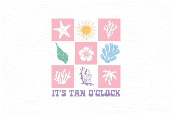 Boho Summer Beach SVG for Relaxed Embroidery Projects