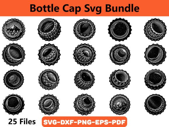 Bottle Cap Svg Bundle: A Versatile Graphics Asset for Crafts