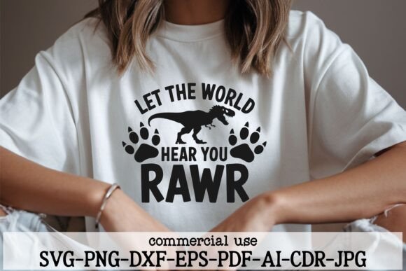 Let the World Hear You Rawr: A Bold SVG Graphic for Crafters