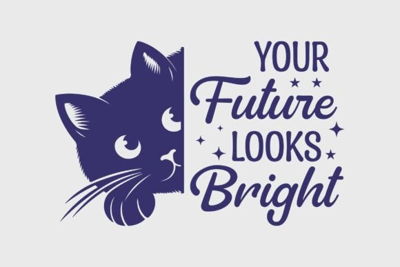 Peeking Cat Graphics for Crafts & Cozy Business Brands