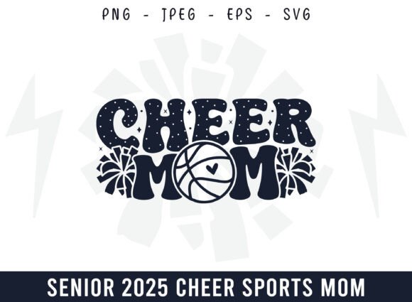 Proud Cheer Basketball Mom Design SVG: Graphics for Crafting Success