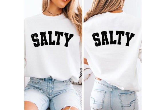 Salty: A Distressed Design for Embroidered Personality